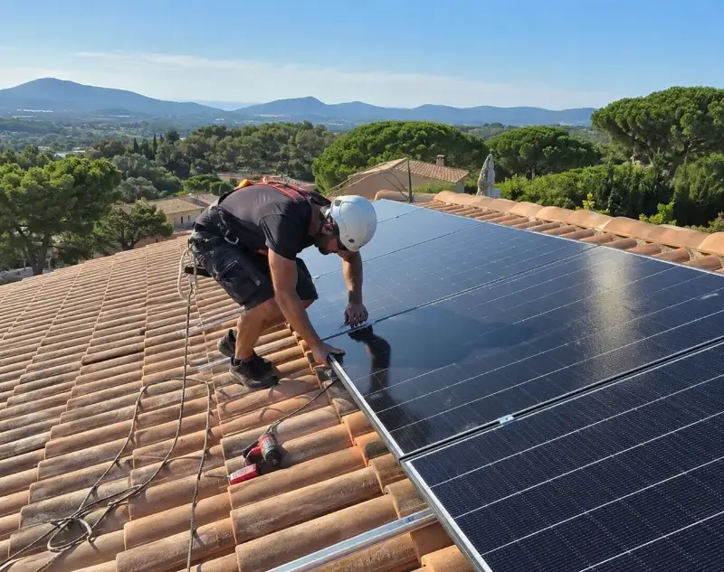 Installateur panneaux solaires Lédenon — pose photovoltaïque sur toiture