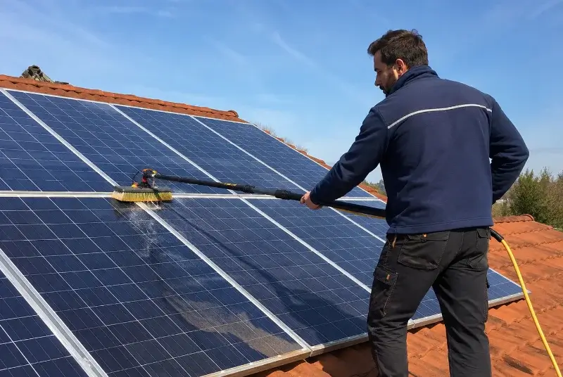 Nettoyage et entretien de panneaux solaires à Lédenon