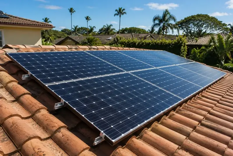 Installation de panneaux solaires à Lédenon